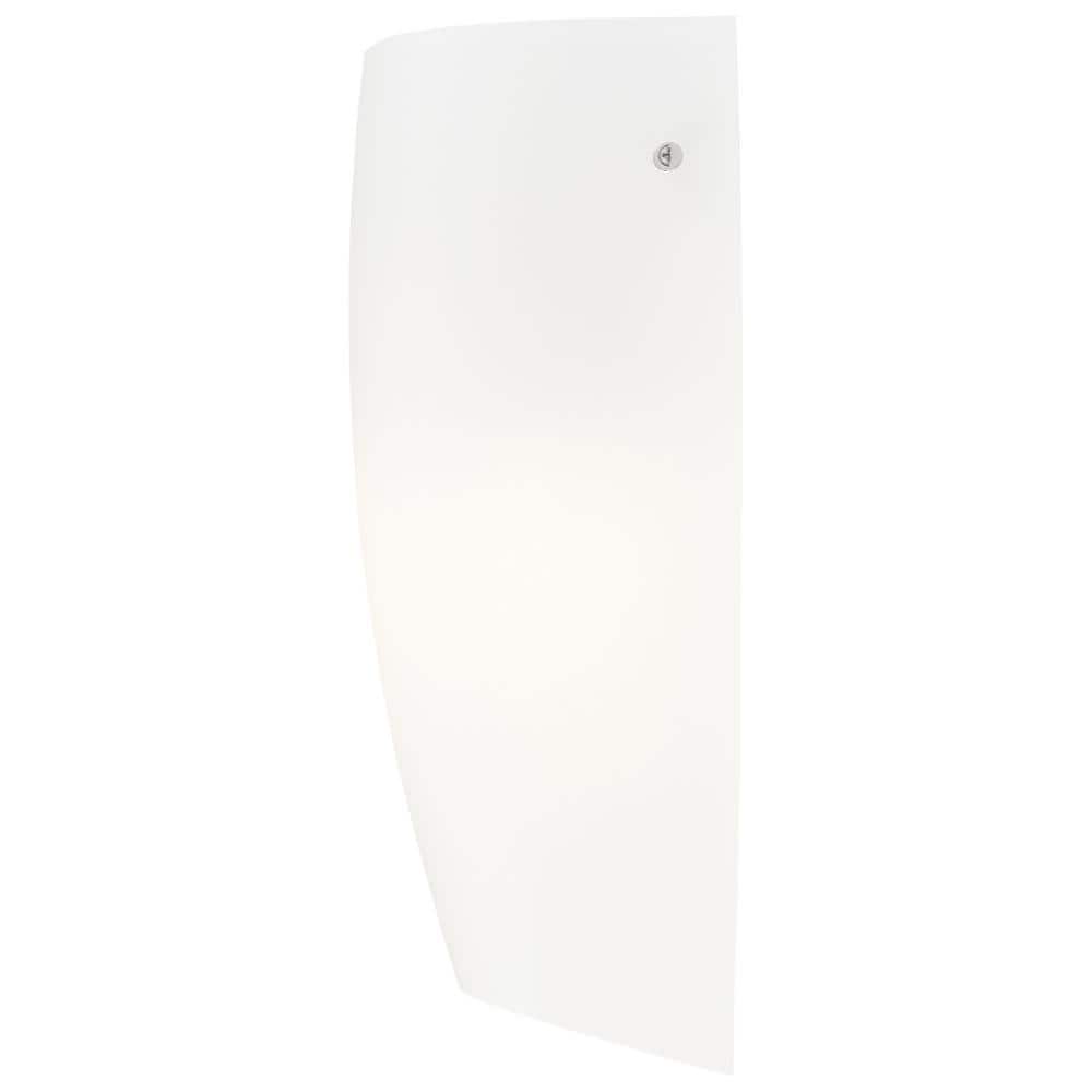 Daphne Opal Glass Brushed Steel 14" Wall Sconce