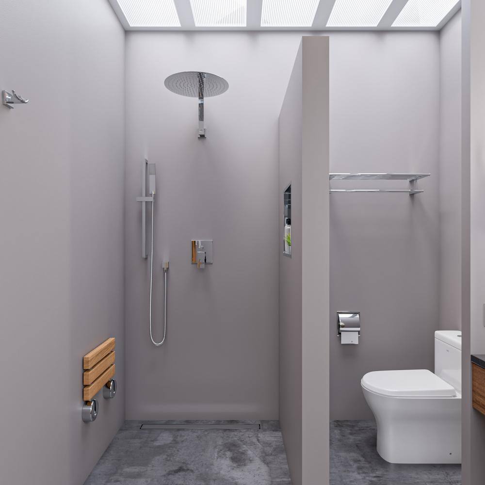 32" Polished Stainless Steel Linear Shower Drain