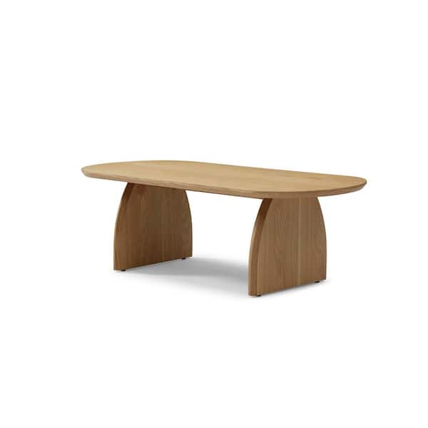 47.24 in. Brown Rectangular Solid Wood Outdoor Coffee Table