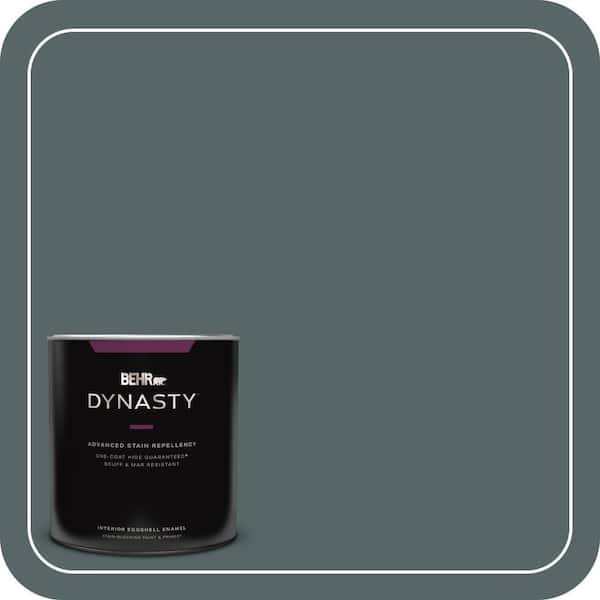 BEHR DYNASTY 1 qt. #N440-6 Brooklyn One-Coat Hide Eggshell Enamel Interior Stain-Blocking Paint and Primer