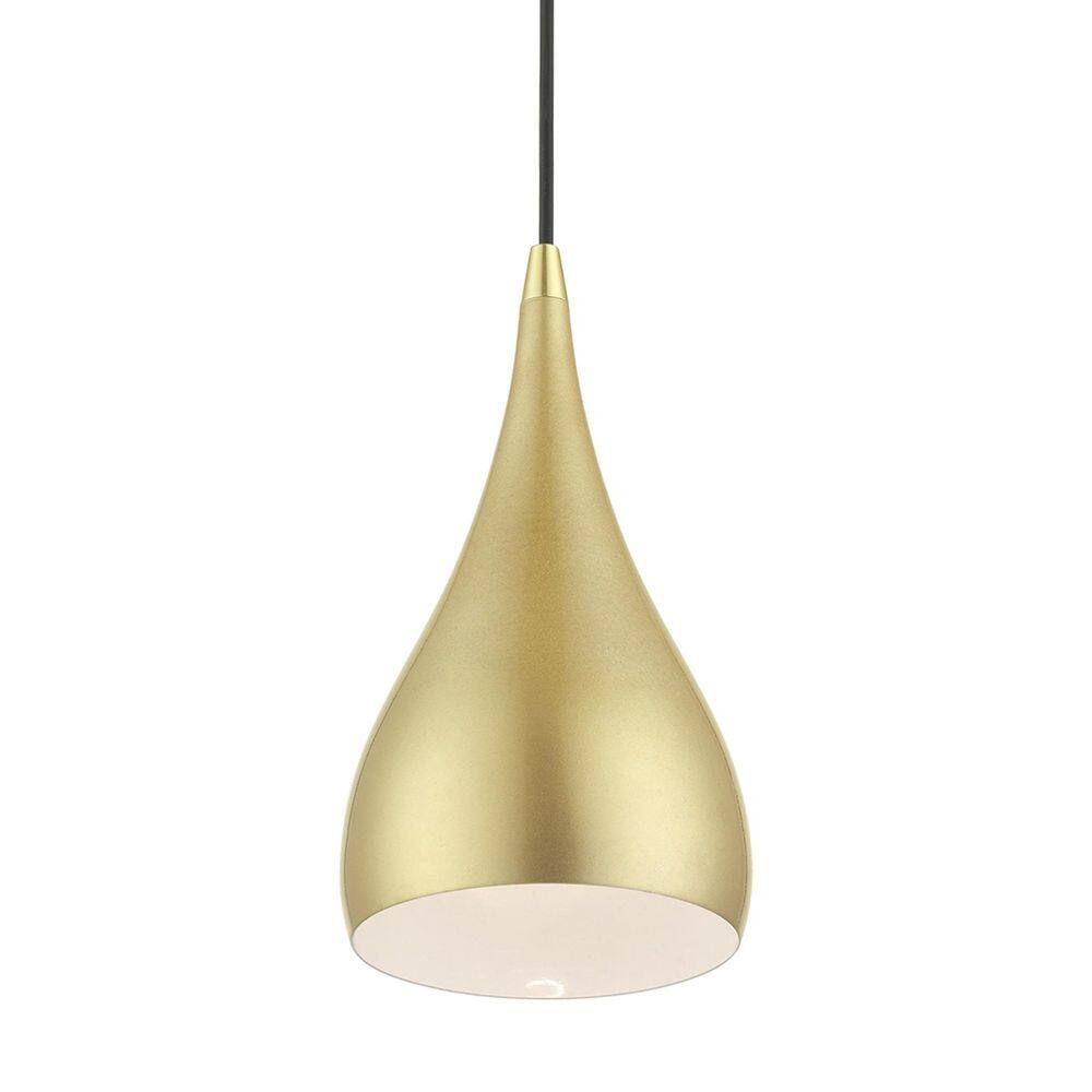 Soft Gold and Polished Brass Mini Pendant Light