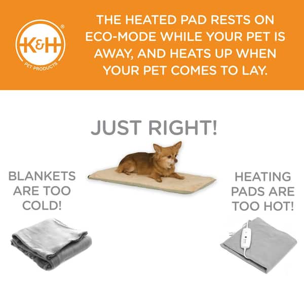 Pet Heating Pad With 3 Adjustable Temperature, Dog Cat Heating Pad With  Chew Resistant Cord, Indoor Heated Mat For Dog House, Warming Heater Bed  Pad