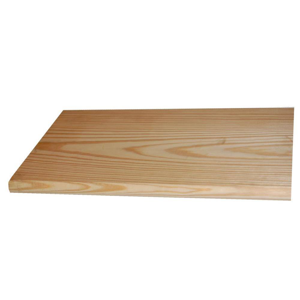 1 in. x 11-1/2 in. x 12 ft. Bullnose Stair Tread MDF Board 1003000 ...