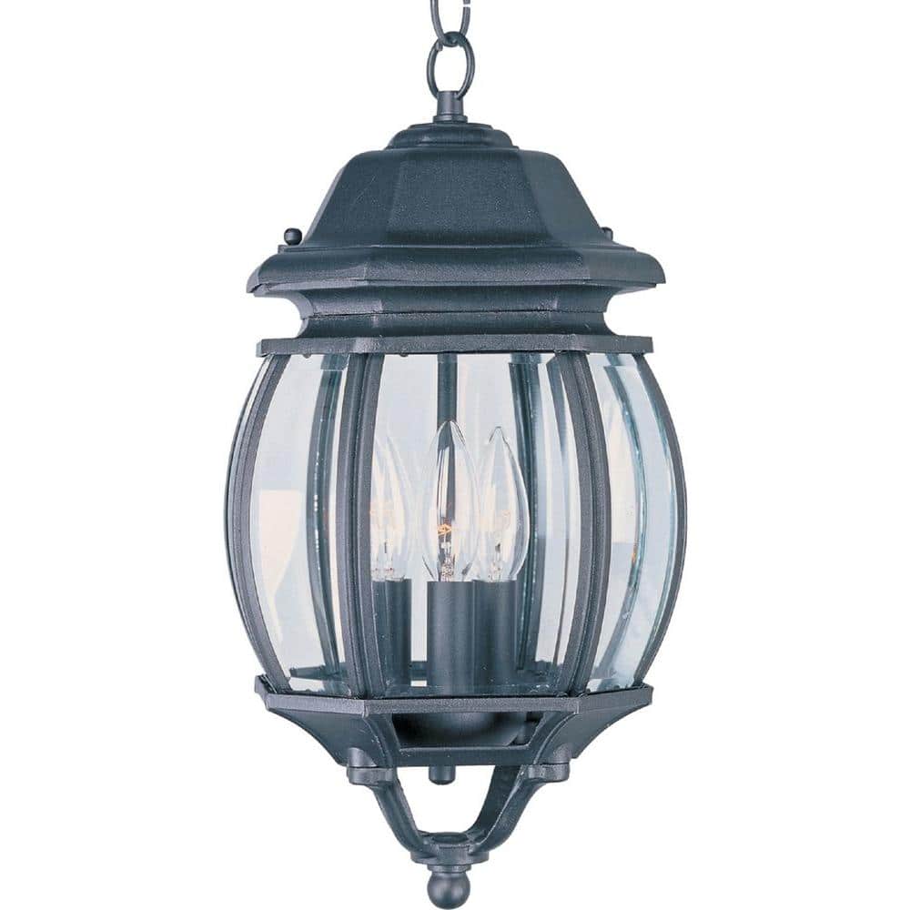 Crown Hill Black 3-Light Outdoor Hanging Lantern price history on PriceWatchPro