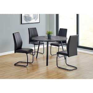 Danielle Grey Wood 47.25 in 3 Legs Dining Table (Seats 4)