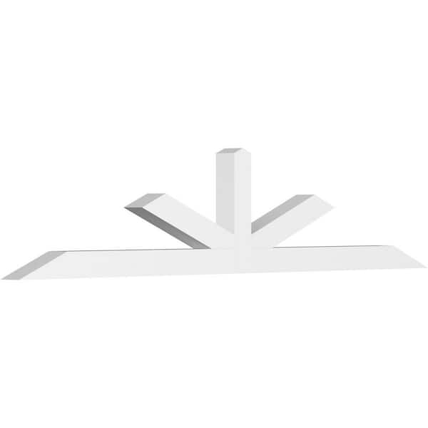 Ekena Millwork Saratoga 96 in. W x 20 in. H x 4 in. D Signature Polyurethane Bracket