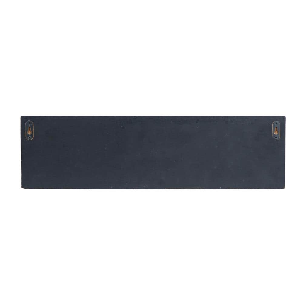 24" White Wood Wall Hook with Multicolor Metal Hangers