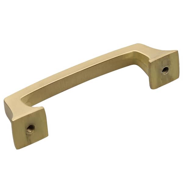 GlideRite - 3 in. Satin Gold Deco Base Cabinet Drawer Center-to-Center Pulls (10-Pack)