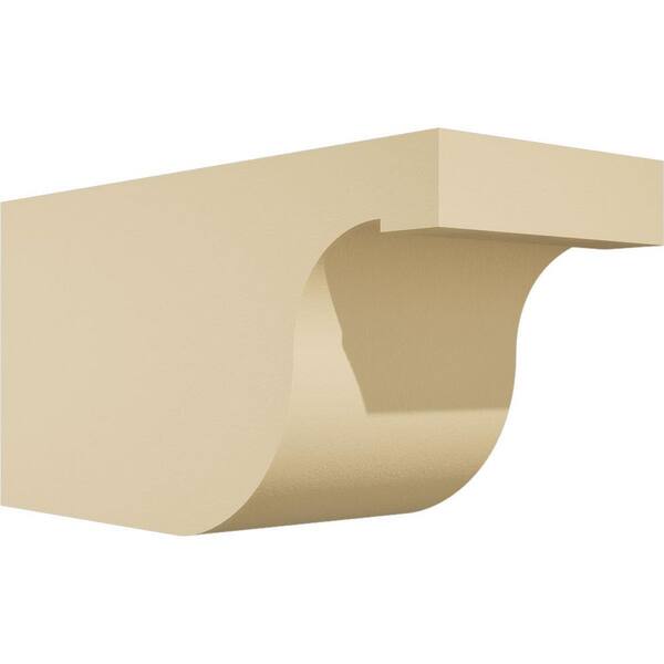 Ekena Millwork Standard Del Monte 5 in. W x 6 in. H x 12 in. D Signature Urethane Rafter Tail Outlooker