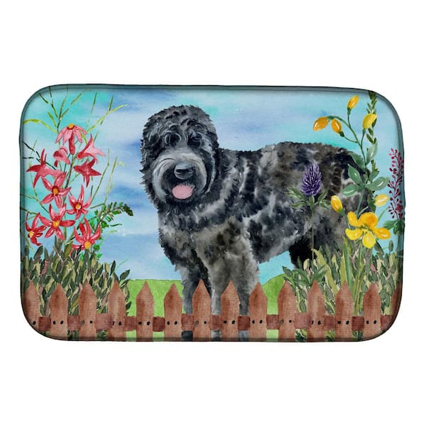 Caroline's Treasures 14 in. x 21 in. Multicolor Saint Bernard Spring Dish  Drying Mat CK1241DDM - The Home Depot