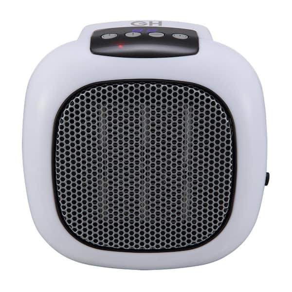 GOOD HOUSEKEEPING Digital Ceramic 750-Watt 5 in. Plug-In Wall Outlet Heater in White
