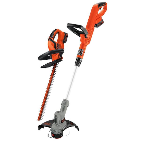 cordless strimmer and hedge trimmer set