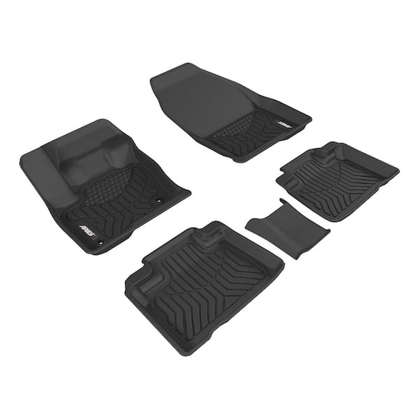 Aries StyleGuard XD Black Custom Heavy Duty Floor Liners, Select Ford Edge, 1st and 2nd Row