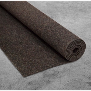 Garage Collection Waterproof Stain Resistant Solid 7x10 Garage Area Rug, 7 ft. 3 in. x 10 ft., Brown