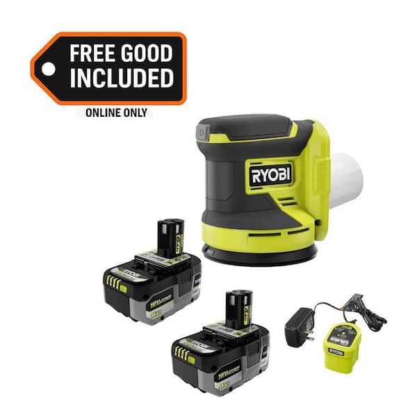 ONE+ 18V Lithium-Ion HIGH PERFORMANCE Kit w/ 4 Ah Battery, 6 Ah Battery, Charger, & FREE ONE+ 18V Cordless Orbit Sander