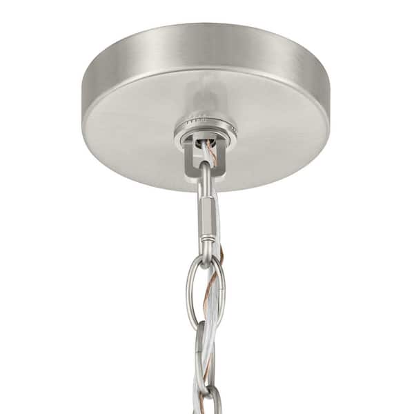 Hampton Bay Myles 5-Light Reversible Chandelier Brushed Hampton Bay Myles 5-Light Reversible Chandelier Brushed