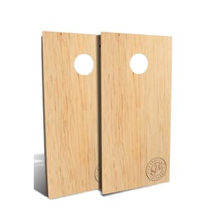 Butternut Wood Cornhole Board Set (Includes 8 Bags)