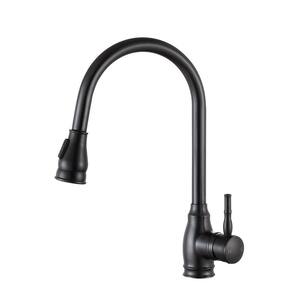 Bell Single-Handle Pull-Out Sprayer Kitchen Faucet in Oil Rubbed Bronze