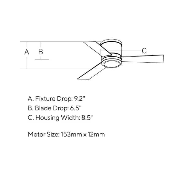 Clarity II 42 in. Integrated LED Indoor Oil Rubbed Bronze Flush Mount Ceiling Fan with Bronze Blades and Remote Control