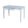 International Concepts 48 in. Rectangular White 1 Drawer Writing Desk with Solid Wood Material OF07-41