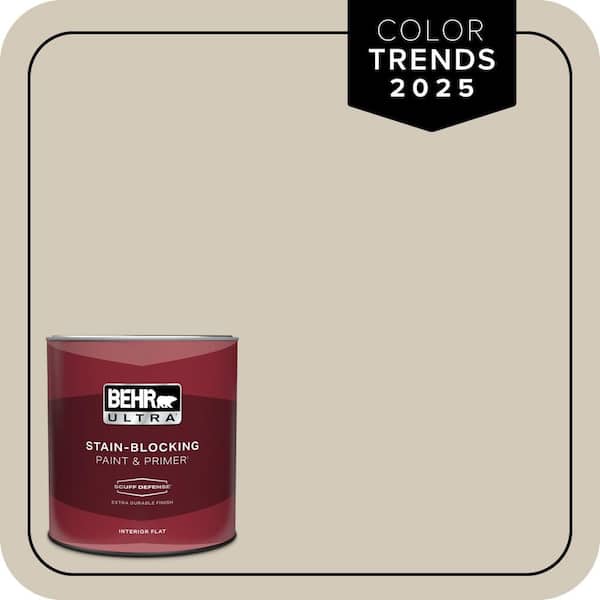 BEHR ULTRA 1 qt. Designer Collection #DC-010 Even Better Beige Extra Durable Flat Interior Paint & Primer