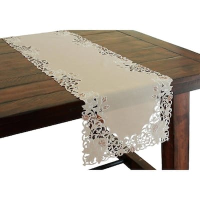15 by 72-Inch Xia Home Fashions Elegant Daisy Embroidered Collection Cutwork Spring Table Runner 15 by 72-Inch Xia Home Fashions Elegant Daisy Embroidered Collection Cutwork Spring Table Runner
