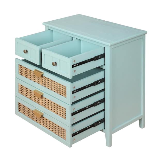 Unbranded 25.59 in. W x 14.17 in. D x 28.35 in. H Bathroom Light Green Linen Cabinet