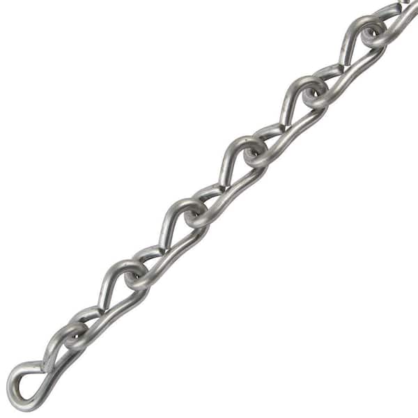 14 x 50 ft. Bright Galvanized Steel Single Jack Chain