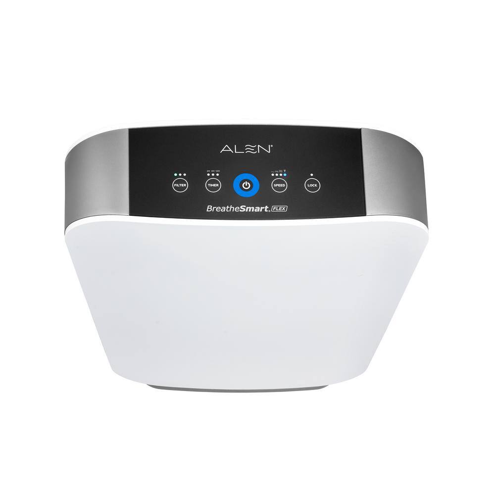 White HEPA Tower Air Purifier with Silver Filter