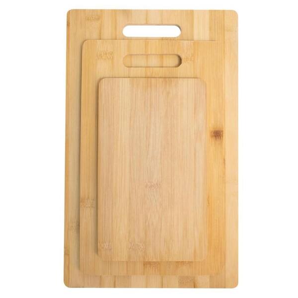 LEXI HOME Durable 3-Piece Bamboo Cutting Board Set