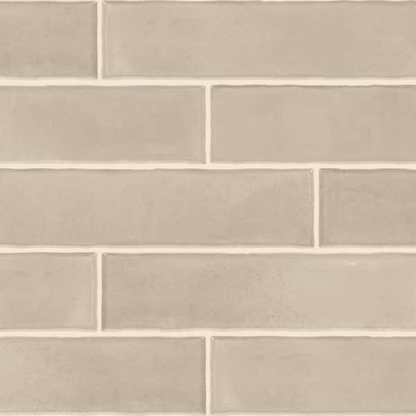 ◆almond◆ Daltile LuxeCraft Almond 3 in. x 6 in. Glossy Ceramic Subway