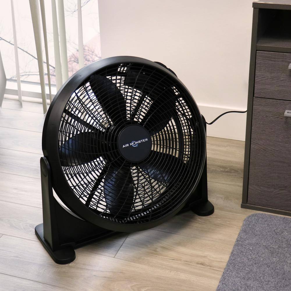 Air Monster 20" Black Wall Mountable 3 Speed Fan