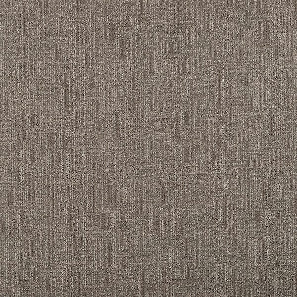 Lifeproof with Petproof Technology Crystal Cavern - Stencil-Gray 12 ft. 45 oz. Triexta PET Pattern Installed Carpet