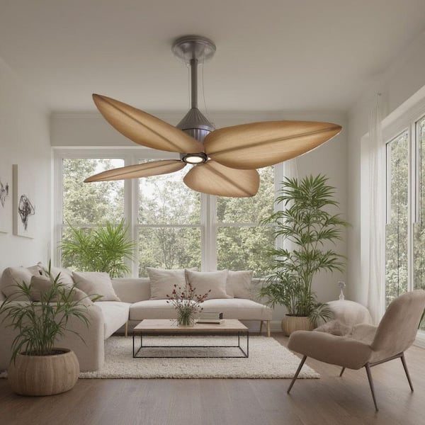 Gauguin 52 in. Integrated LED Indoor/Outdoor Oil Rubbed Bronze Ceiling Fan with Wall Control