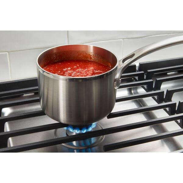 Whirlpool 30 in. 4-Burners Recessed Gas Cooktop in Black with