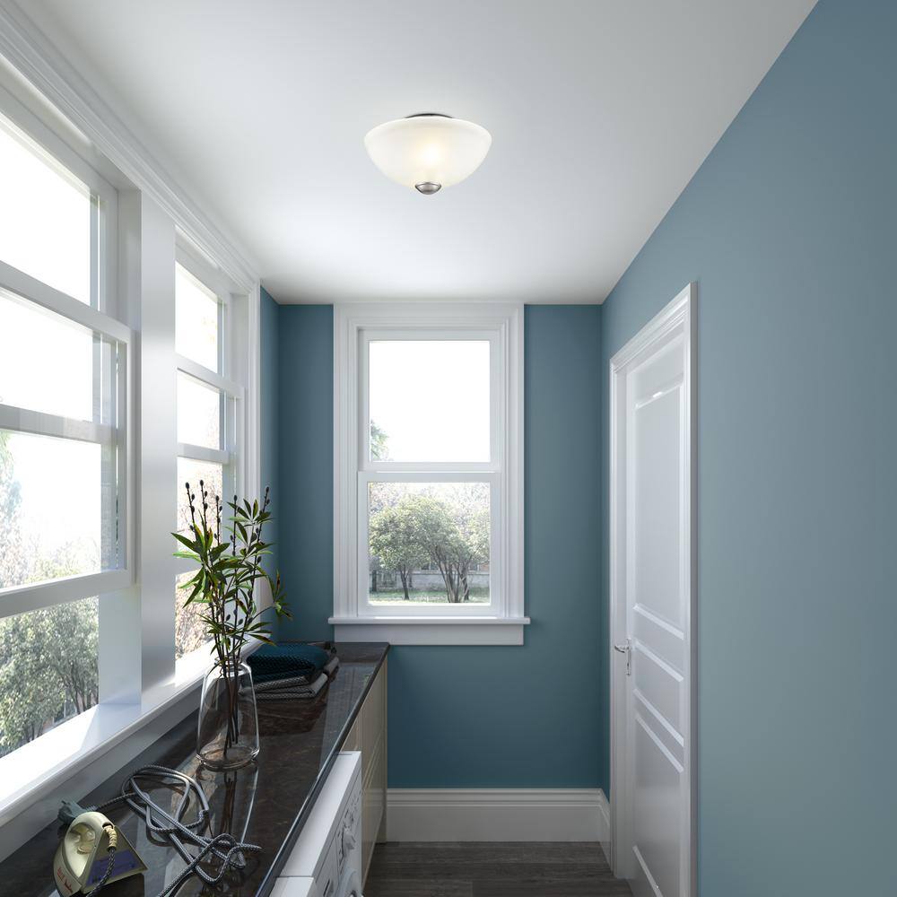 Somerset Sleek Brushed Nickel LED Bowl Flush Mount Light
