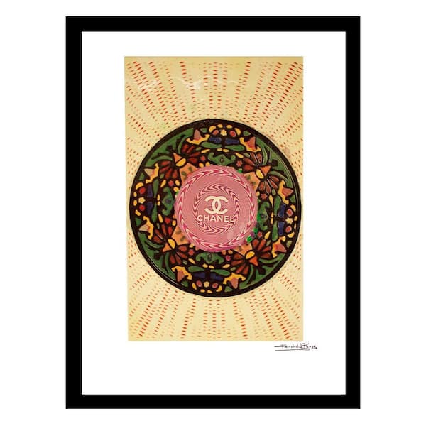 VENICE BEACH Collections Fashion Abstract Disk by Fairchild Paris 1 Piece Framed Graphic Print Abstract Poster Art Print 18 in. x 14 in.