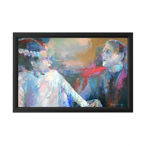"Frankenstein and His Wife" by Richard Wallich Framed with LED Light People Wall Art 16 in. x 24 in.