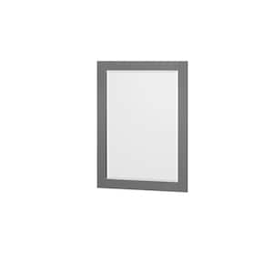 Sheffield 24 in. W x 33 in. H Framed Rectangular Bathroom Vanity Mirror in Dark Gray