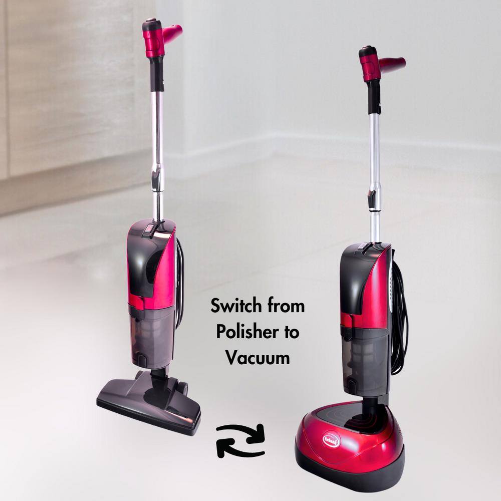 Red and Black Multi-Use Stick Floor Cleaner with HEPA Filter