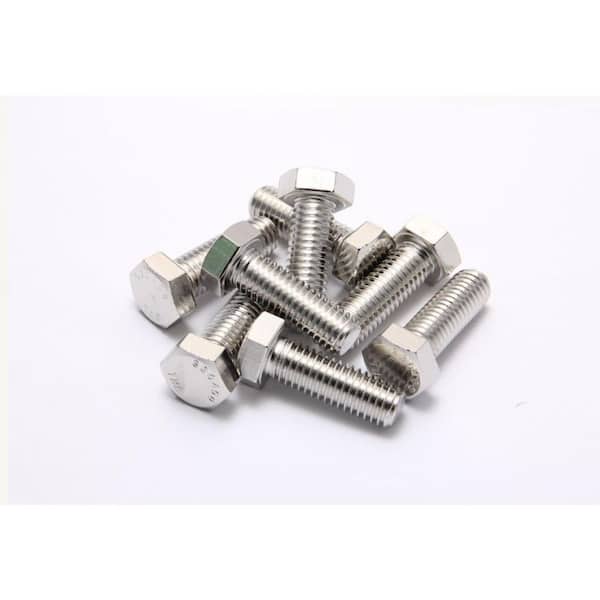 3/8 in. x 2-1/2 in. 18-8 Stainless Steel Hex Head Cap Screws Treated with NL-19 (25-Pack)