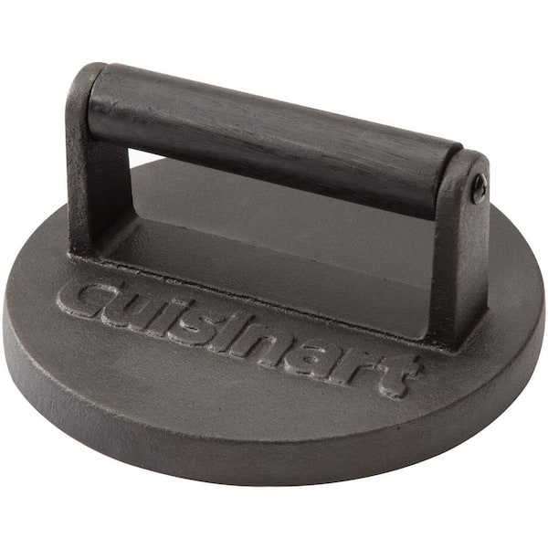 The Burger Smasher - Cast Iron Burger Press Kit w/Patty Paper Included