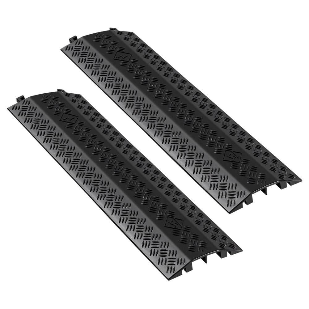 Drop Over Cable Cover for High Walking Traffic Areas, Home, Office, Warehouse, Heavy Duty Cable Protector Ramp (2-Pack) price history on PriceWatchPro