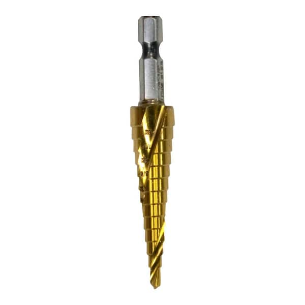 Blu-Mol Xtreme 1/4-in 13-Step Drill Bit (1/8-in to 1/2-in) Stainless Steel | E0102780
