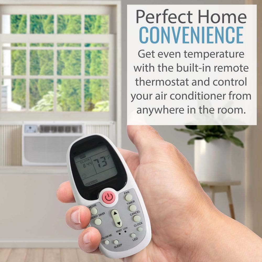 White 18,000 BTU Window Air Conditioner with Remote Control