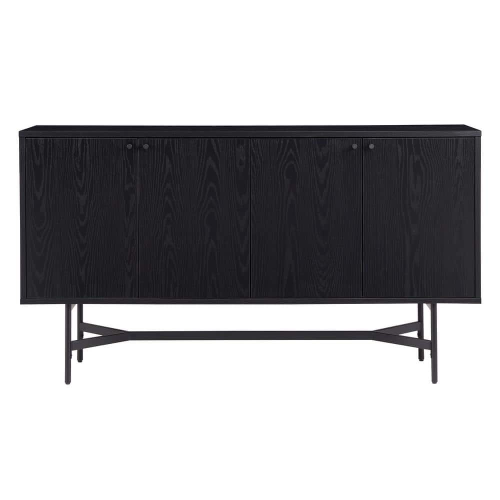 Meyer&Cross Richmond Black Grain MDF 58 in. Buffet Table