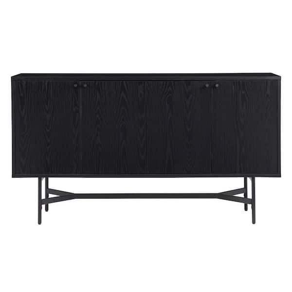Meyer&Cross Richmond Black Grain MDF 58 in. Buffet Table