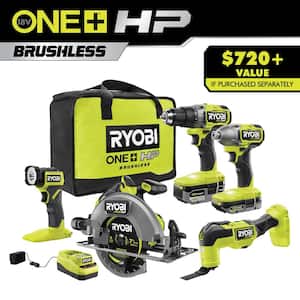 RYOBI ONE+ 18V 8-Tool Combo Kit with (1) 1.5 Ah Battery and (2) 4.0 Ah  Batteries and Charger PCL1800K3N - The Home Depot