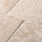 Light Travertine Cream 4 in. x 4 in. Tumbled Natural Stone Wall and Floor Tile (1 sq. ft./Pack)