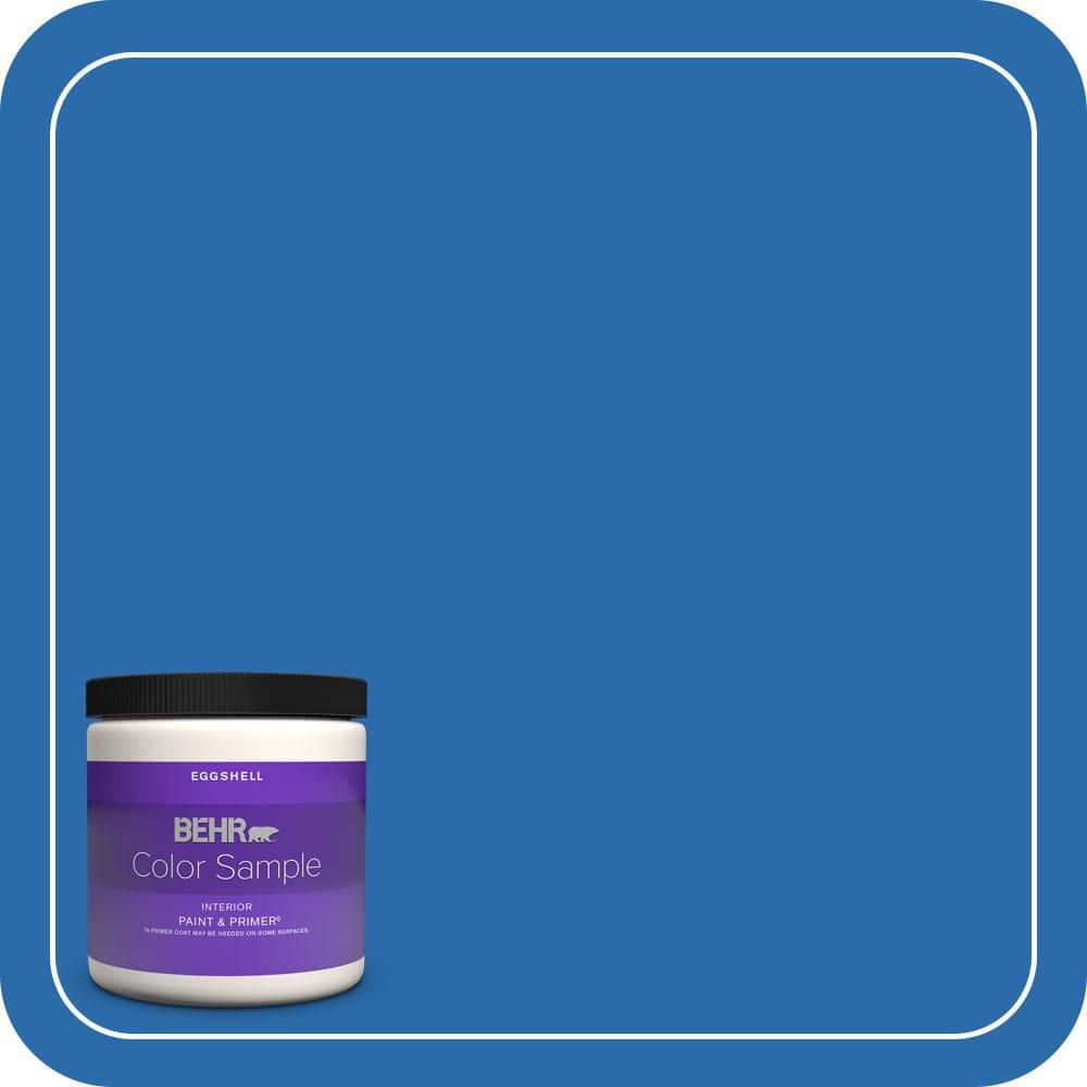 8 oz. #MQ4-24 Electric Blue Eggshell Enamel Interior Paint & Primer Color Sample price history on PriceWatchPro